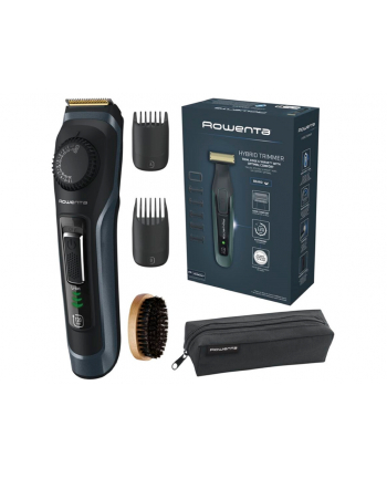 Rowenta Beard Trimmer | TN3804E0 Virtuo | Cordless | Number of length steps 39 | Black/Blue