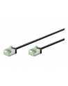 Goobay 74350 Ultra-Flexible CAT 8.1 Patch Cable, Slim, U/FTP, 0.15 m, Black | Goobay - nr 1