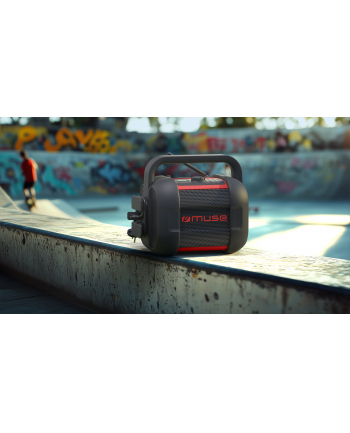 Muse | Jobsite Radio | M-968 BTR | 40 W | Waterproof | Bluetooth | Wireless connection | Portable | NFC features | Black/Red