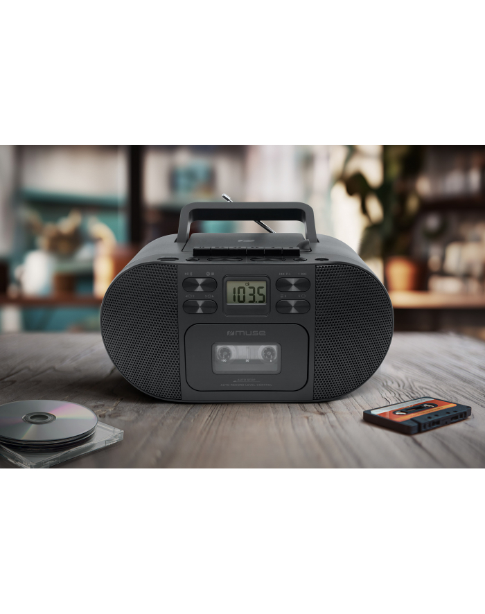 Muse M-188 RDC | Portable radio with Blu-ray CD/MP3 cassette recorder | AUX in główny