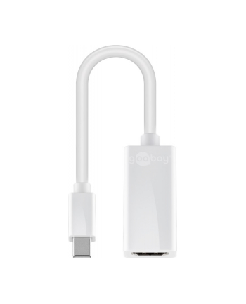 Goobay | Mini DisplayPort/HDMI adapter cable 1.1 | 51729 | White | Mini DisplayPort male | HDMI female (Type A)