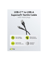 Goobay | USB-C to USB-A Supersoft Textile Cable with Metal Plugs | 74526 | USB-C to USB-A - nr 4