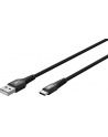 Goobay | USB-C to USB-A Supersoft Textile Cable with Metal Plugs | 74527 - nr 2