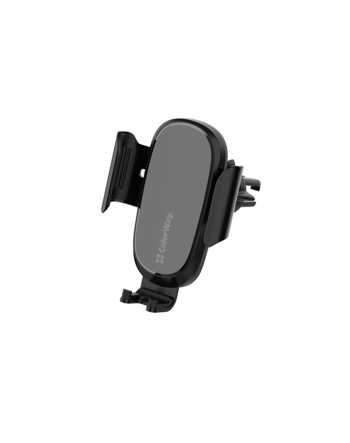 ColorWay | Air Vent Car Wireless Charger, 15W | CW-CHAW038Q-BK | 360° swivel to adjust to desired angle; Mounting in the air duct deflector of the car; Screen diagonal from 4'' to 6.5'' (from 7.3 cm to 9.5 cm wide) główny
