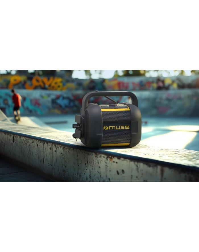 Muse | Jobsite Radio | M-968 BTY | 40 W | Waterproof | Bluetooth | Wireless connection | Portable | NFC features | Black/Yellow główny