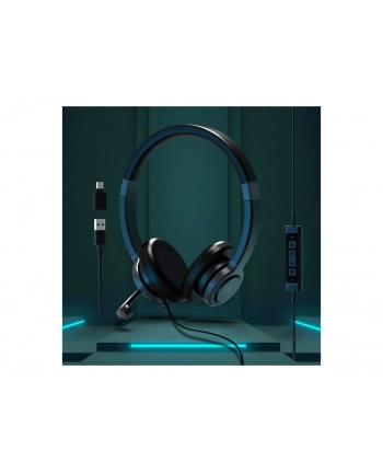 PORT CONNECT | Stereo USB Headphone PRO ON'R 300 | Wired | On-ear | Black | Noise canceling