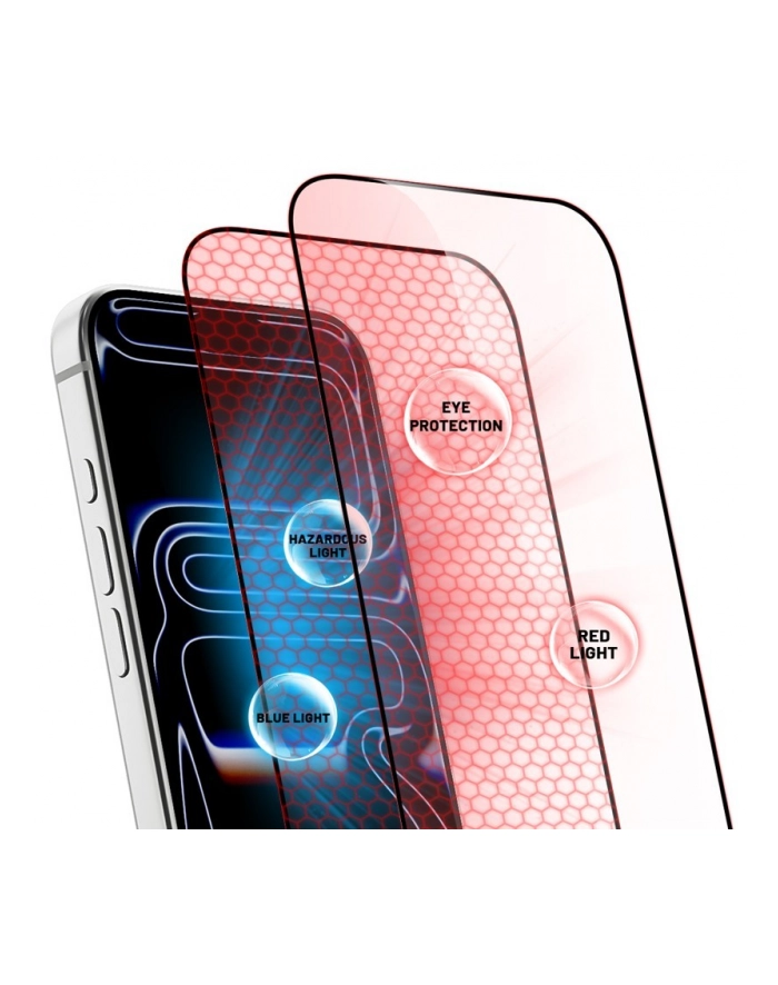 crong Szkło hartowane OptiRed Glass z filtrem światła niebieskiego iPhone 17 Pro Max główny