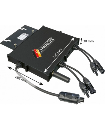 Schwaiger SOWR0806 adapter zasilający/ inwentor Wewnętrzna Czarny