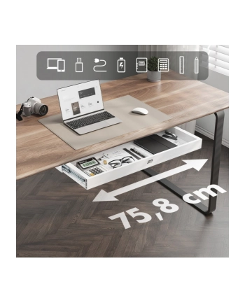 ergo office Płaska szuflada podbiurkowa ER-302 W