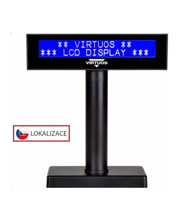 Virtuos Wyświetlacz Klienta Lcd Fl-2026Mb 2X20, Usb, Czarny (EJG0008)