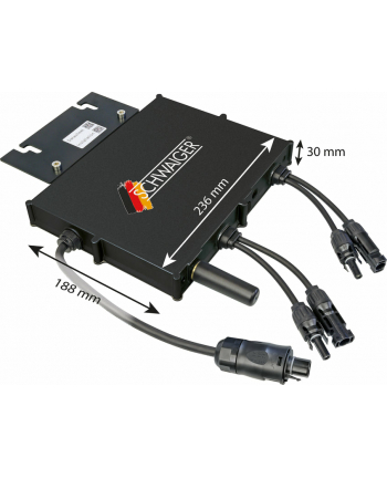 Schwaiger SOWR0806 adapter zasilający/ inwentor Wewnętrzna Czarny