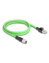 Tragant Przewód adapter M12 X-coded 8-pin męski-męski Pur Tpu 5m Delock 80439 - nr 1