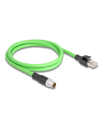 Tragant Przewód adapter M12 X-coded 8-pin męski-męski Pur Tpu 5m Delock 80439
