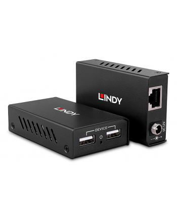Lindy 43408 przedłużacz Av Nadajnik i odbiornik Av Czarny