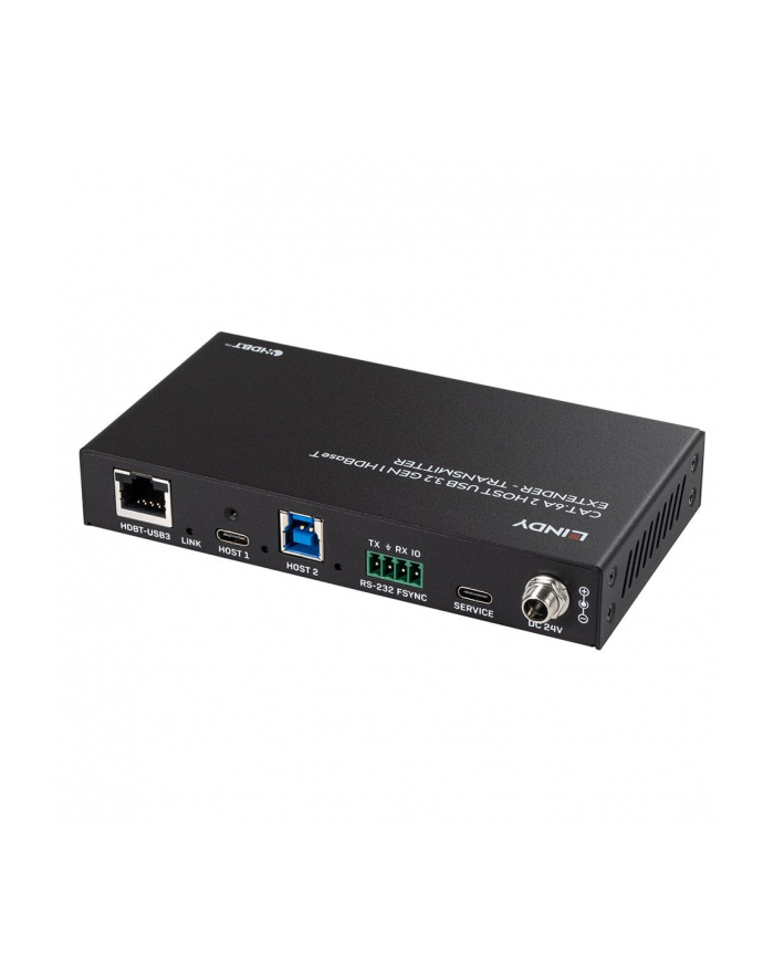 Lindy Przedłużacz Cat.6A 2 Host Usb 3.2 Gen 1 HDBaseT 100m główny