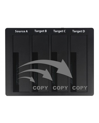 Delock Stacja dokująca Usb 5 Gbps dla 4x Sata Hdd Ssd klonowanie (64063)