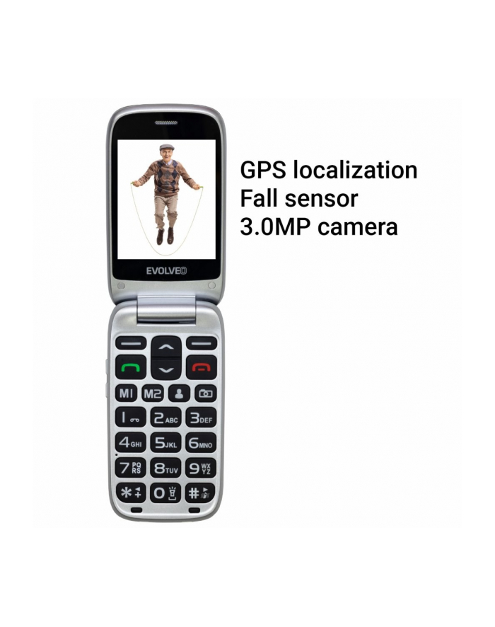 Evolveo EasyPhone FS Czarny główny