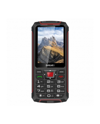 Evolveo Telefon komórkowy StrongPhone W4, vodotěsný odolný Dual SIM telefon, černo-červená