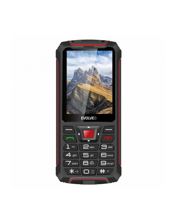 Evolveo Telefon komórkowy StrongPhone W4, vodotěsný odolný Dual SIM telefon, černo-červená główny
