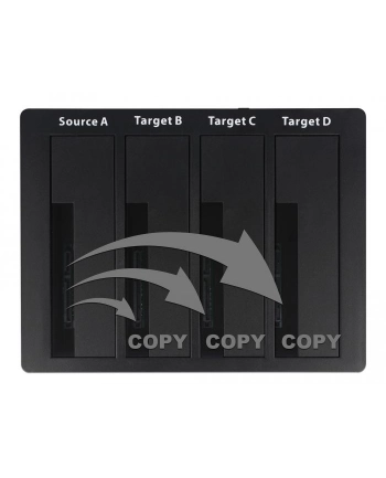 Delock Stacja dokująca Usb 5 Gbps dla 4x Sata Hdd Ssd klonowanie (64063)