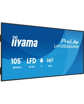 iiyama Monitor wielkoformatowy 105 '' ProLite LH10552UWS-B1AG 21:9(5K),24/7,IPS,HDMI,500cd,8ms