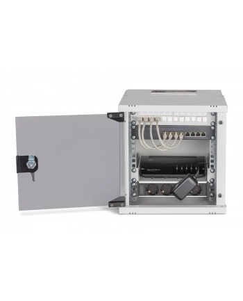 Digitus Pakiet sieciowy 10'' szafa 6U i sprzęt wersja gr SOHO Pro bez montażu (557048)