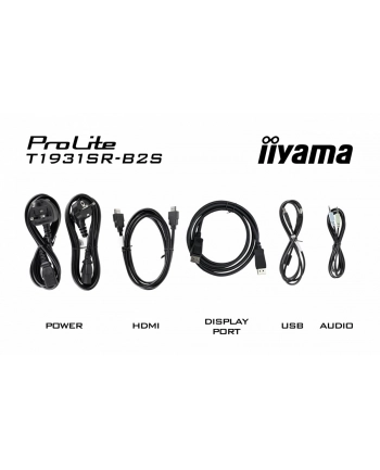 iiyama Monitor 19 '' T1931SR-B2S RESIS.IP54,HDMI,DP,VGA,2x1W,5:4