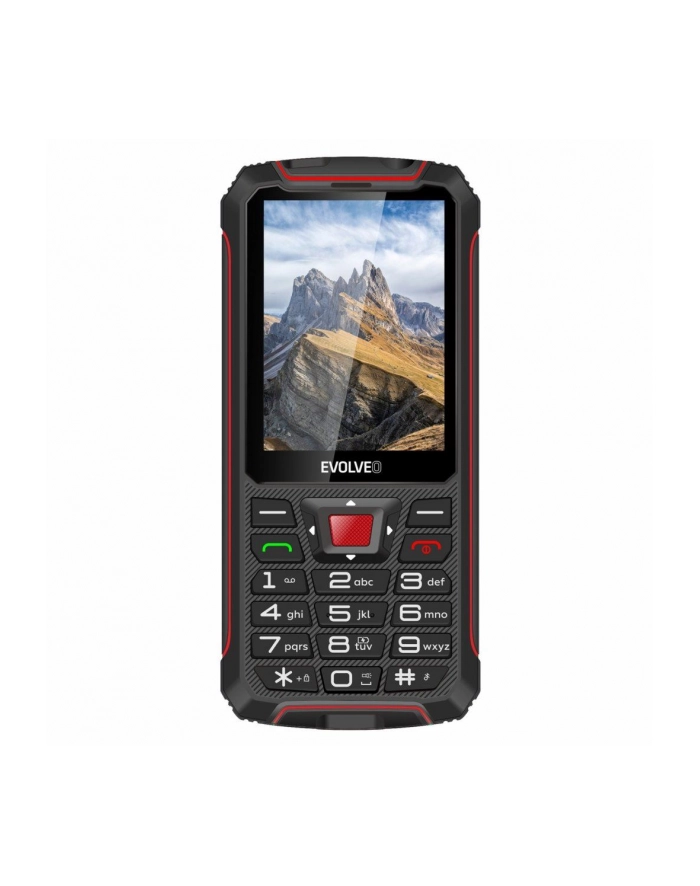 Evolveo Telefon komórkowy StrongPhone W4, vodotěsný odolný Dual SIM telefon, černo-červená główny