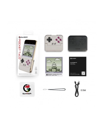 GameSir Pocket Taco - Kontroler do gier mobilnych z Bluetooth Retro White