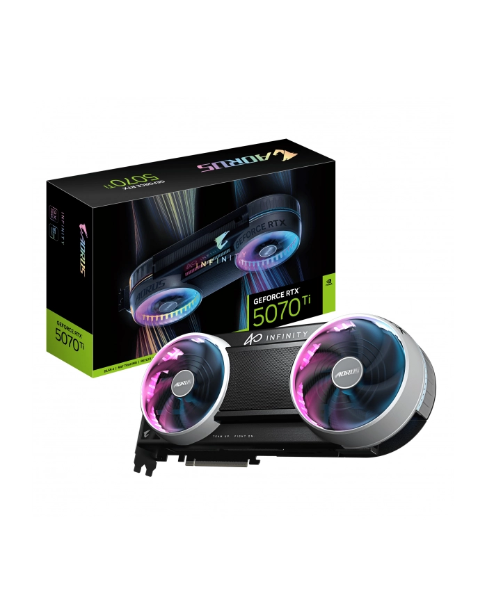 gigabyte Karta graficzna AORUS GeForce RTX 5070 Ti INFINITY 16G 256BIT GDDR7 3DP główny