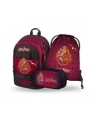 Baagl Zestaw 3 Skate Harry Potter Hogwarts Bordowy Plecak Piórnik T - nr 1