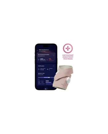 Owlet Niania Elektroniczna Dream Sock Monitor Oddechu Różowy