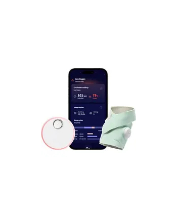 Owlet Niania Elektroniczna Dream Sock Monitor Oddechowy Miętowy