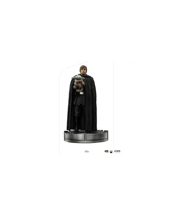 Star Wars The Mandalorian Art Scale Statue 1/10 Luke Skywalker and Grogu 21 cm