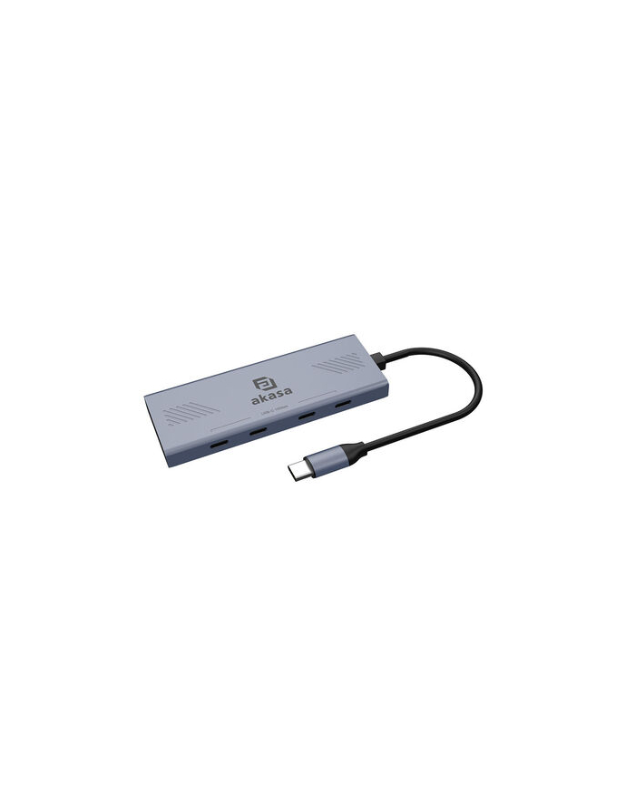 Hub USB Akasa Usb 4-in-1-Hub 4x Usb-c, 18cm, silber (AKCBCA3218BK) główny