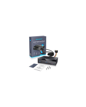 GRAUGEAR Panel frontowy 4-Fach + czytnik kart USB, SD, Micro