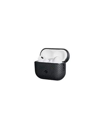 PITAKA Aramid Fiber Magnetic Case black/gray AirPods 4