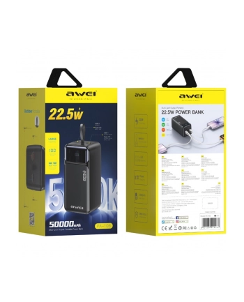 awei Powerbank 50000mAh 22,5W PA-106 PD 3xUSB-C
