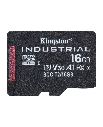 kingston Karta microSD 16GB CL10 UHS-I Industrial bez adaptera