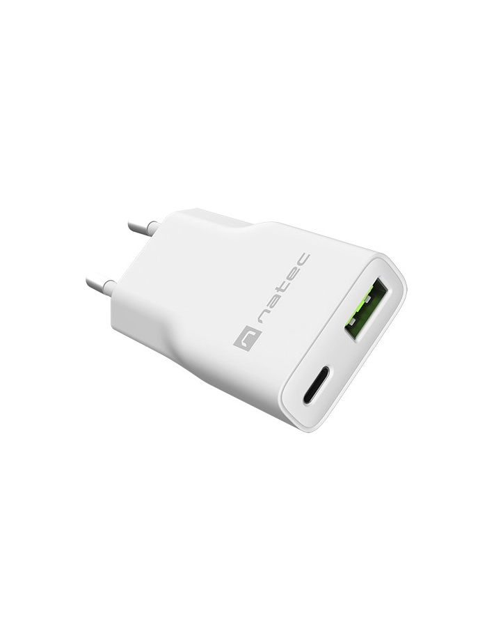 natec Ładowarka sieciowa slim RiberaGAN 1xUSBC+1xUSB-A 20W główny