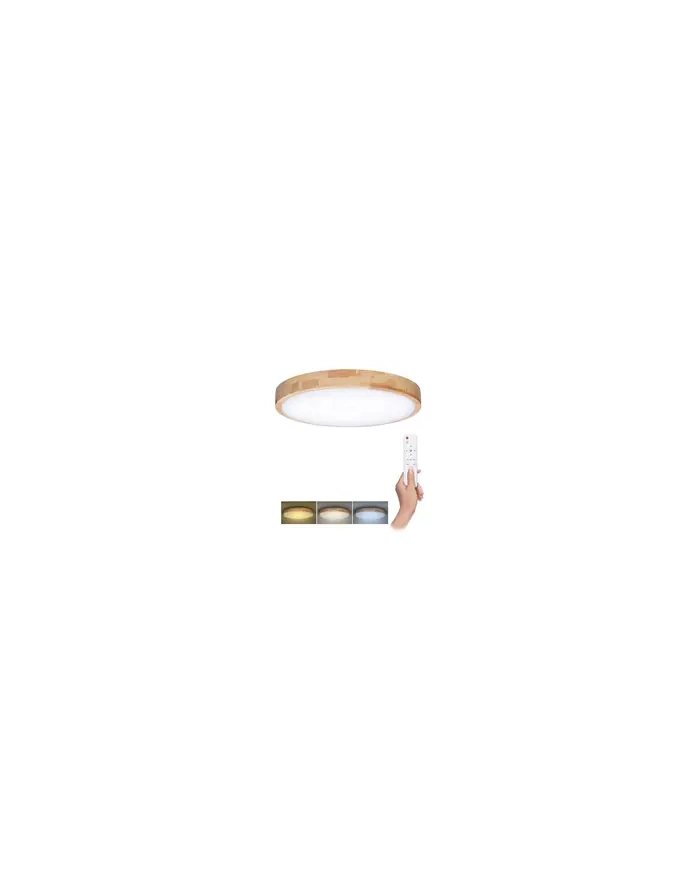Solight Lampa Sufitowa Led Wo8009 Solid Oak 48 W 3360 Lm 3000-6000 K Dąb Z Pilotem Zdalnego Sterowania główny