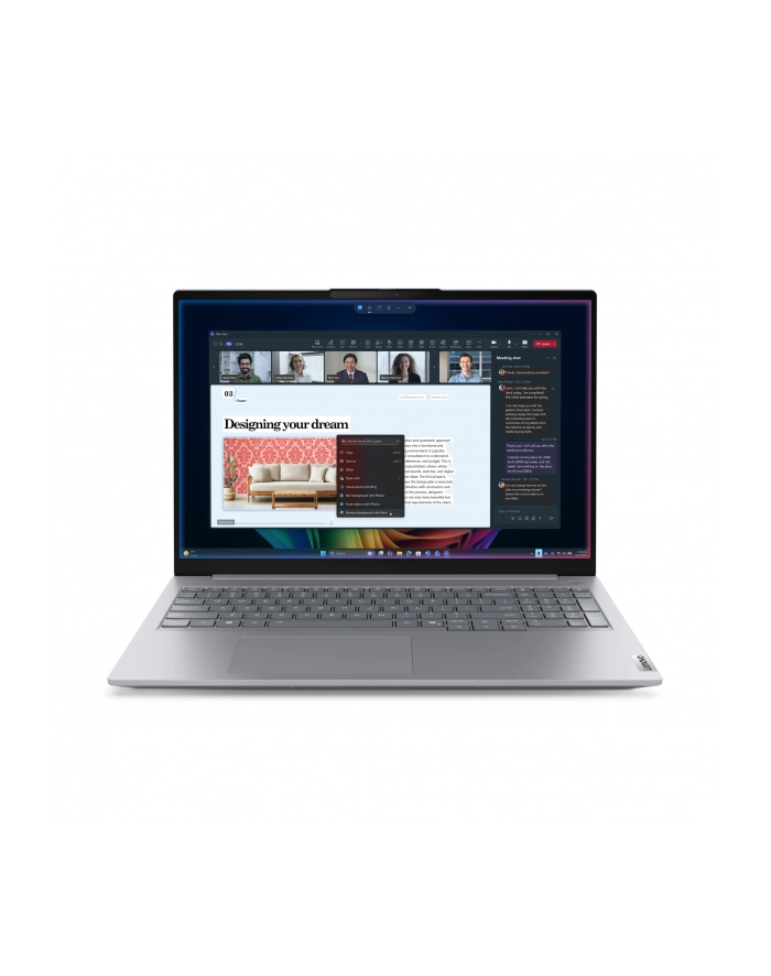 lenovo Laptop ThinkBook 16 G9 21UR0073PB W11Pro Ultra 7 355/16GB/512GB/INT/16.0 WUXGA/Arctic Grey/3YRS OS + CO2 Offset główny