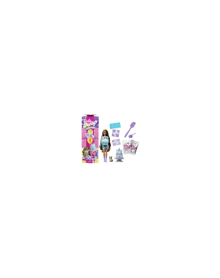Barbie Party Unboxed Imprezowe niespodzianki Lalka i akcesoria JFG72 główny