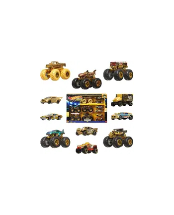 Hot Wheels Monster Trucks Bigfoot 50 rocznica Monster Trucki i samochodziki Wielopak JDW07
