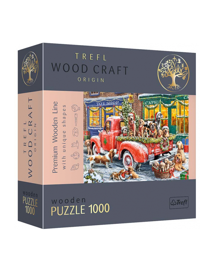 Trefl Puzzle drewniane 1000el. Pomocnicy Świętego Mikołaja 20170 główny