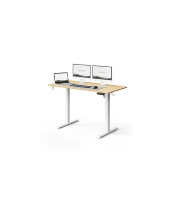 Biurko SENSE7 NOJO LIGHT Jasnobrązowo-Białe 120 cmx60 cm nr 1