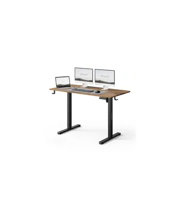 Biurko SENSE7 NOJO LIGHT Ciemnobrązowe 120 cmx60 cm