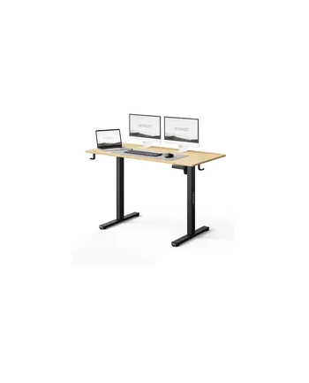 Biurko SENSE7 NOJO LIGHT Jasnobrązowo-Czarne 120 cmx60 cm nr 1