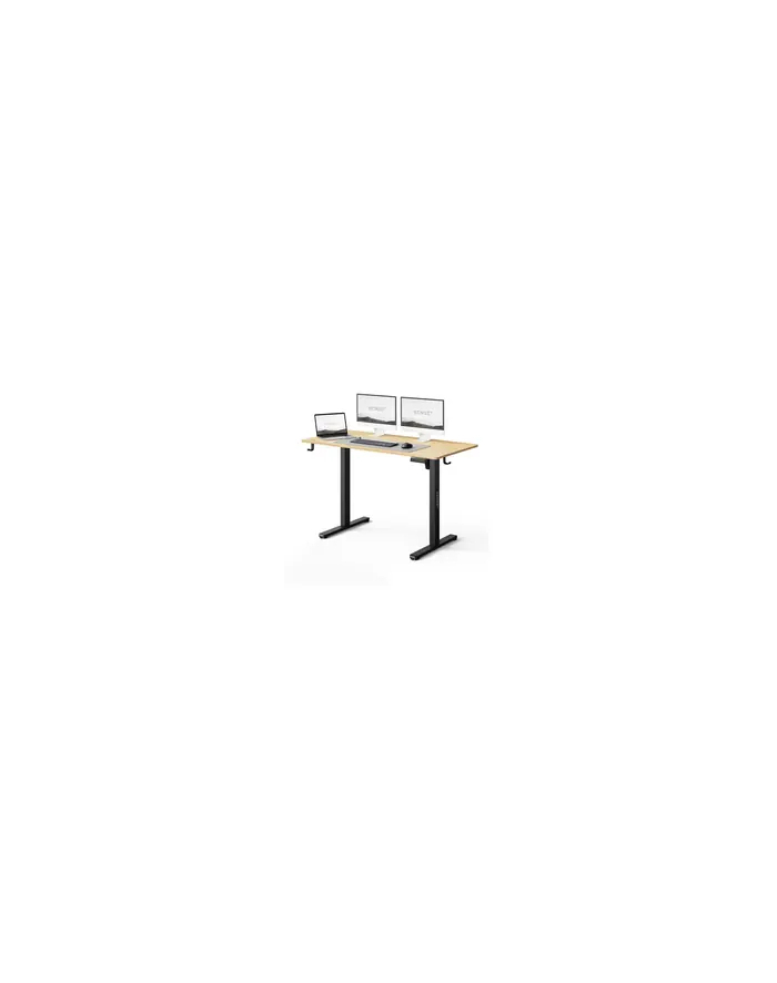 Biurko SENSE7 NOJO LIGHT Jasnobrązowo-Czarne 120 cmx60 cm główny