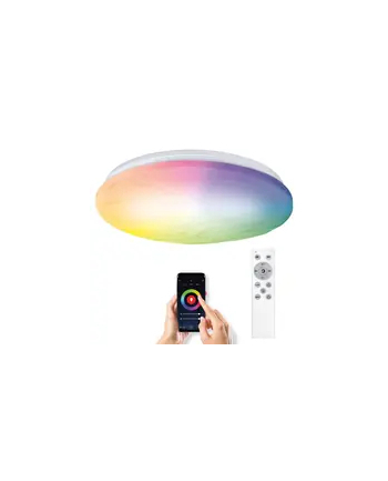 Solight Smart Wifi Led Lampa Sufitowa Okrągła 380Mm 30W Rgb+Cct Z Do Wo792